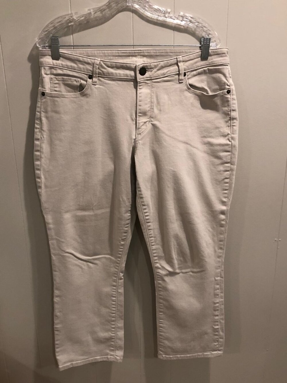 Loft Curvy Kick Crop Jeans, Size 12/31